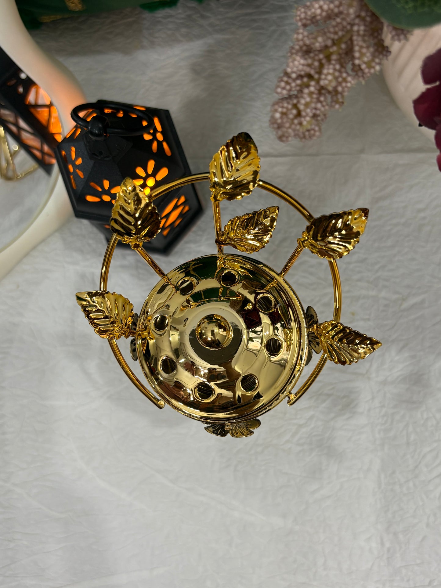 Gold Crown Incense Burner