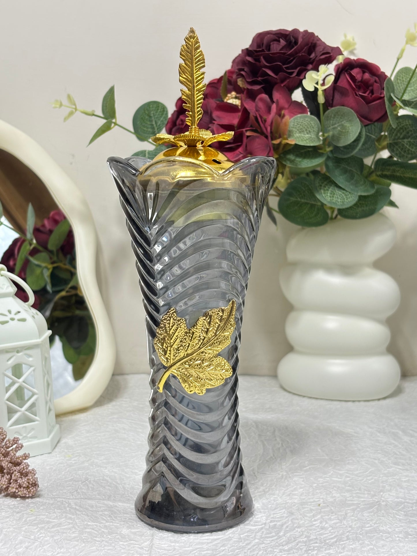Crystal Grey Incense Burner