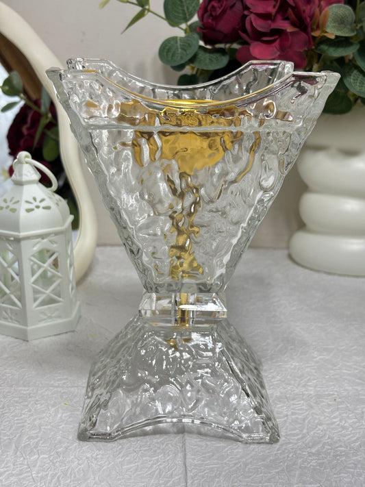 Premium Crystal Gold Incense Burner